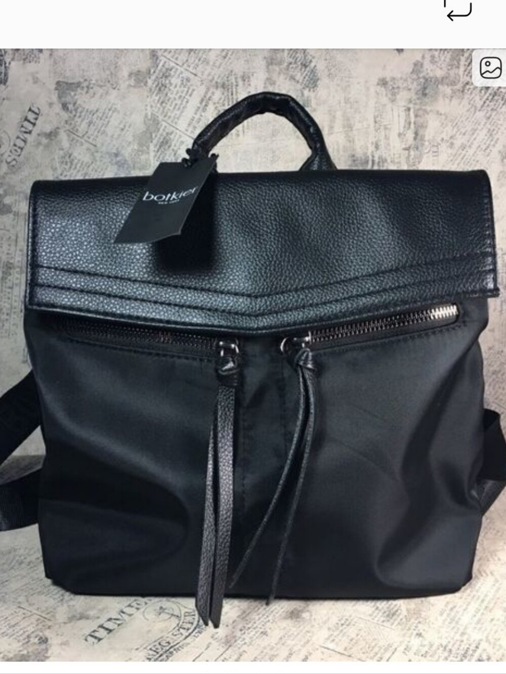 Botkier Small Travel Nylon Black backpack purse-NEW